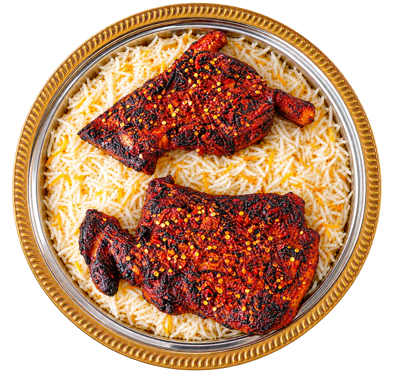 Peri peri alfaham with fiery chili glaze
